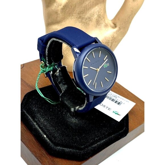 Lacoste Women's Watch 2001271 12.12 Quartz Blue Dial Rubber Band 36mm - Picture 2 of 13